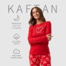Пижама женская (лонгслив и брюки) KAFTAN "Love" размер 40-42