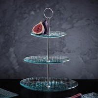 Блюдо 3-х ярусное «Текстура», d=24/20/15 см