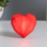 Ночник "Игрушечное сердце" 2Вт LED красный 3,5х6х6см