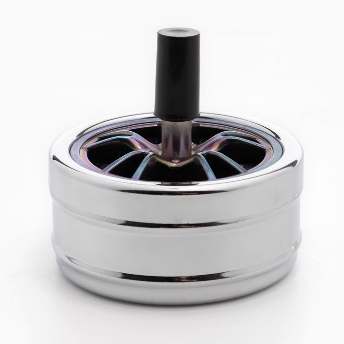 Пепельница для дома бездымная «Покрышка», для сигарет и стиков, 9×9×8 см