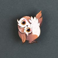 Значок деревянный «Талисман на успех», 4×3.5 см