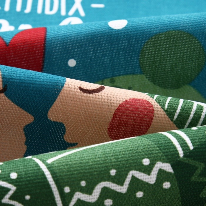 Набор кухонный полотенец "Доляна" Merry catmas 35х60 см-2 штуки, 100% хлопок, 160 г/м2