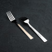 Набор вилок столовых Доляна «Перту», h=20,2 см, 6 шт, цвет серебряный