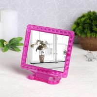 Зеркало складное-подвесное, с рамкой под фотографию, зеркальная поверхность 11 × 9 см, цвет МИКС