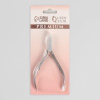 Кусачки маникюрные для кутикулы «Premium», двойная пружина, 10,6 см, длина лезвия - 8 мм, на блистере, цвет серебристый