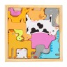 Детский развивающий пазл в рамке «Динозавры» 16,6 × 16,6 × 1,2 см