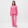 Пижама женская (рубашка и брюки) KAFTAN "Basic" размер 40-42, цвет розовый