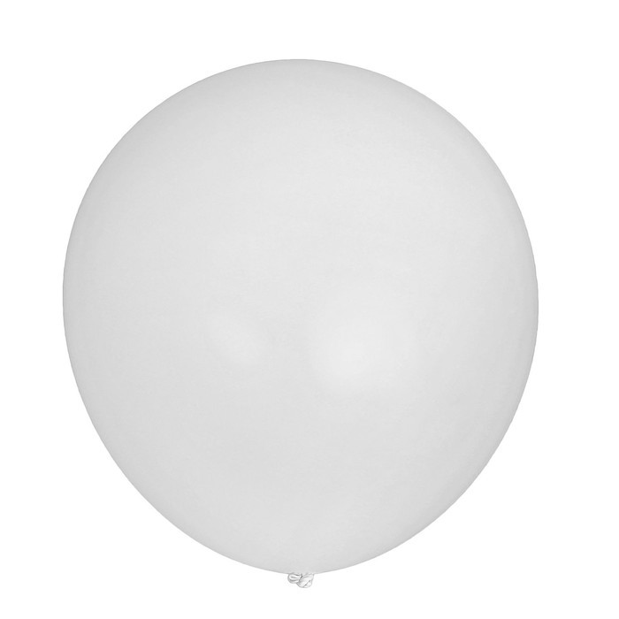 Шар латексный 32" «Гигант», пастель, 1 шт., цвет белый