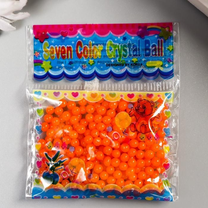 Растущий гель однотонный "Оранжевый" набор 12 пакетов на блистере 5 гр 28х17 см