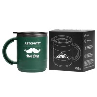 Термокружка "Мастер К" Поход "Для меня авторитет - дед", 450 мл, сохраняет тепло 2 ч