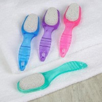 Тёрка для ног, двусторонняя, камень/пемза, 20 см, цвет МИКС