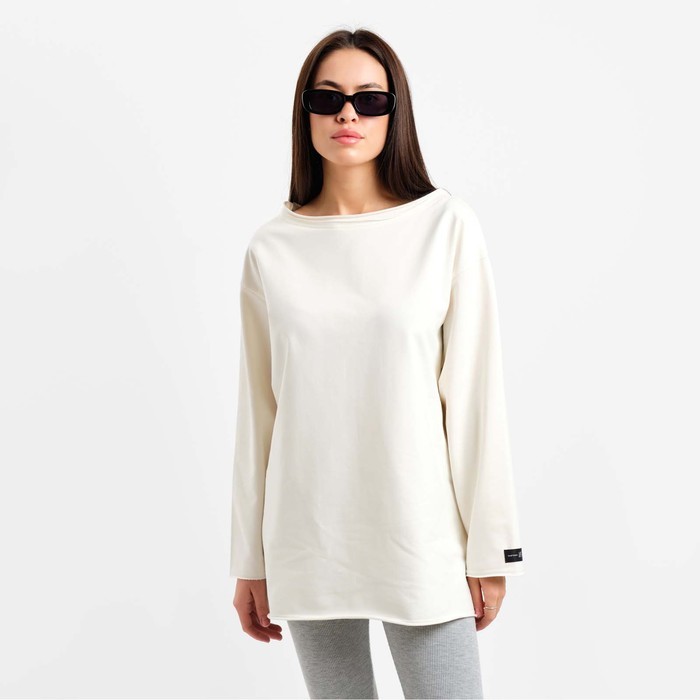 Лонгслив женский MIST, размер S-M, молочный