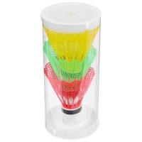 Волан пластик, наконечник пенопласт, в тубе, (набор 3 шт)