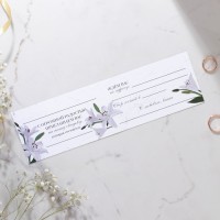 Приглашение на свадьбу «Лилии» , с тиснением