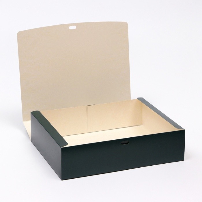 Коробка подарочная складная, упаковка «Зелёная», 31×24.5×9 см