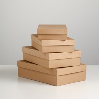 Набор коробок 4 в 1 «Крафт однотонный», 30×20×8 - 24×14×5 см