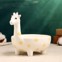 Кашпо - бонсай "Жираф" для кактусов и суккулентов, 19х13х13см