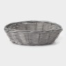 Корзинка для фруктов и хлеба Доляна «Плуг», 18×13×5 см, пластик, плетёная, серая Корзинка для фруктов и хлеба Доляна «Плуг», 18×13×5 см, пластик, плетёная, серая
