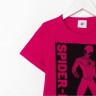 Футболка MARVEL "Spider man", рост 122-128 (34), цвет малиновый