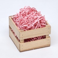Наполнитель бумажный для подарков, нежно - розовый, 100 г
