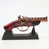 Зажигалка газовая настольная «Пистолет», пьезо