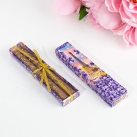 Набор свечей витых, 1,5х 15 см, 2 штуки, блестка, золото