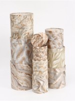 Набор подарочных круглых коробок 10 в 1 «Бело-золотой», 10×10 - 23.5×23.5 см