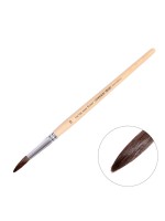 Кисть для рисования, белка, № 10, круглая, деревянная ручка, международный размер
