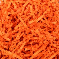Наполнитель бумажный для подарков, оранжевый, 50 г