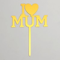 Топпер «Я люблю маму», цвет красный