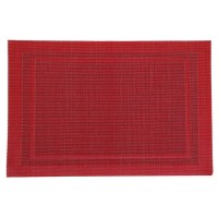 Салфетка сервировочная на стол «Окно», 45×30 см, цвет красный