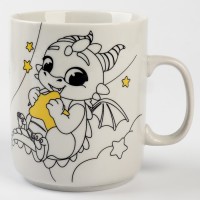 Роспись кружки красками (частичное заполнение) «Мечты дракончиков»