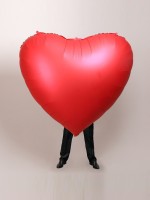 Воздушный шар фольгированный 68" «Сердце красное»