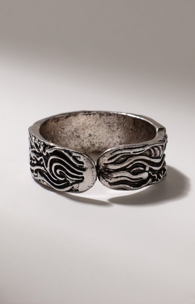 Кольцо «Инь-ян», цвет чернёное серебро, безразмерное