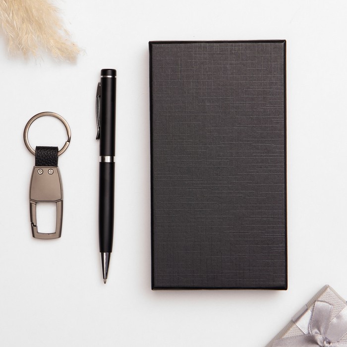 Набор подарочный 2 в 1 (ручка, брелок с карабином)