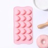 Форма для конфет и шоколада Доляна «Сердечки», силикон, 20.5×10 см, 15 ячеек (3×2.6 см), МИКС