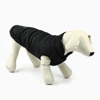 Одежда для собак. Куртка зимняя «Тёплая зима», чёрная, размер L