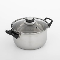 Кастрюля Доляна «Чёрная ночь», 1,5 л, стеклянная крышка