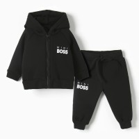 Костюм детский (толстовка и брюки) «Крошка Я» Mini Boss, рост 62-68 см