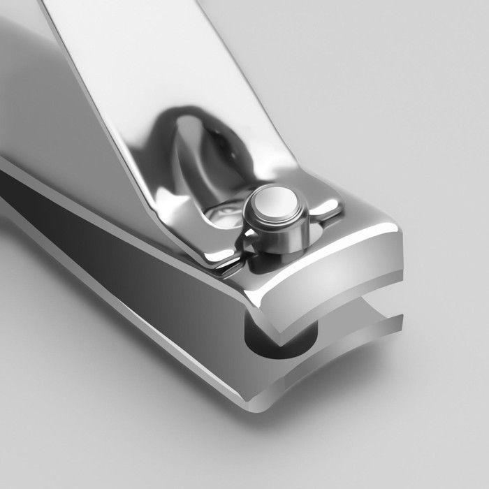 Кусачки-книпсер маникюрные, 5,5 см, фасовка 24 шт в коробке, цвет серебристый