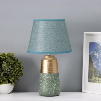 Лампа настольная "Удача" 1хЕ14 40Вт зеленый 22х22х39см