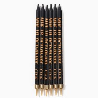 Свечи для торта «Мне 18 - остальное стаж», 6 шт., 14×0.5 см