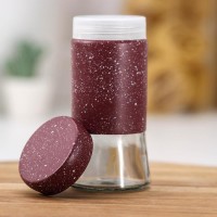 Ёмкость для специй «Стиль», 150 мл, 5,5×8 см, цвет коричневый мрамор