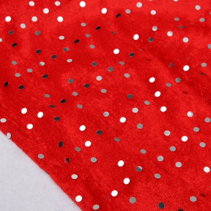 Колпак новогодний "Блеск ночи" 28х37 см, красный