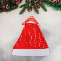 Колпак новогодний "Блеск ночи" 28х37 см, красный