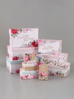 Набор коробок прямоугольных 10 в 1 «Цветочный», 30×19×11 - 12×6.5×4 см