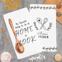 Набор кухонных полотенец Доляна Home cook, 35х60 см -2 шт, 100% хл, вафля 160 г/м2