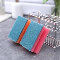 Набор губок для посуды с чистящим слоем Доляна «Профиль», 9×6.5×4.5 см, 2 шт.