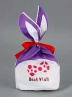 Пакет полиэтиленовый подарочный с ушками «Радость», 13×23 см