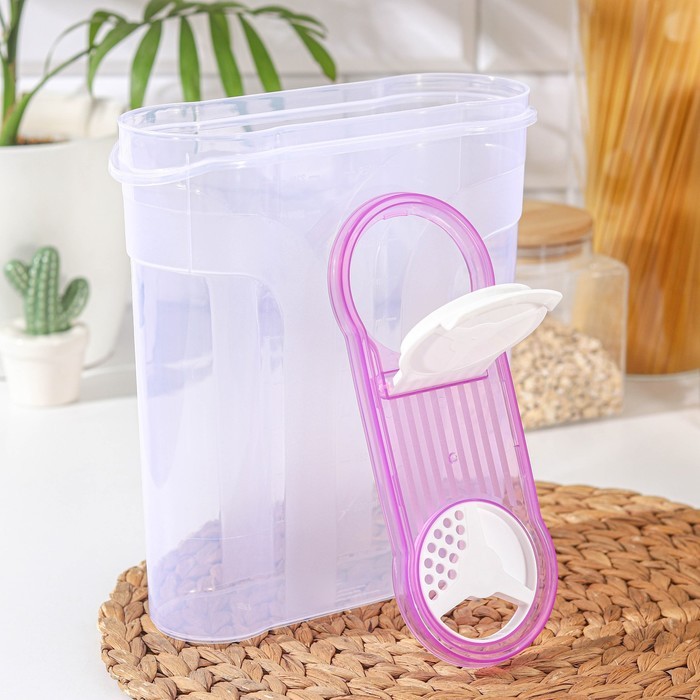 Ёмкость для сыпучих продуктов, 2,9 л, цвет МИКС